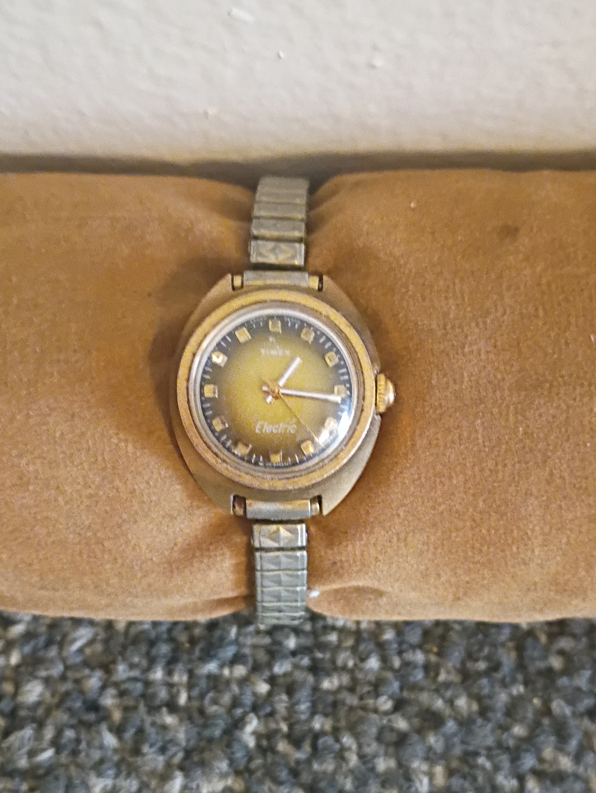Timex Gold And Silver Ladies Electric Watch